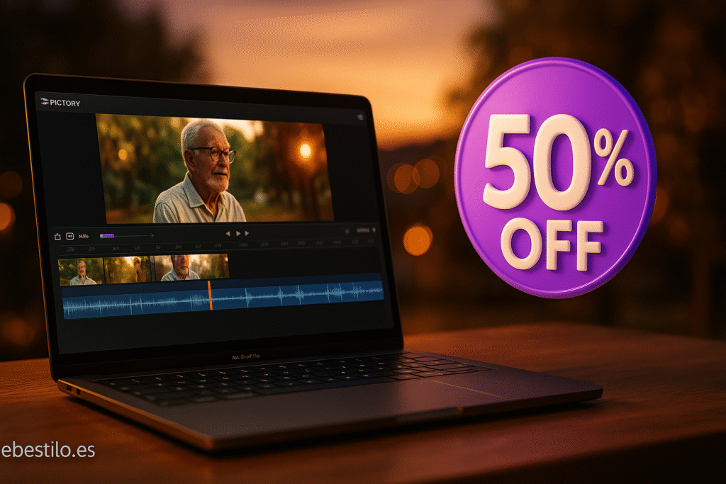 Pictory 50 % descuento del 7 al 13 de julio 2025